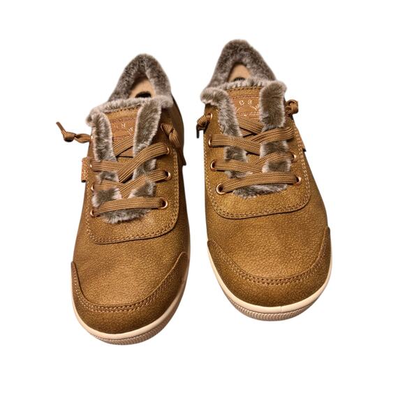 Skechers Bobs Wome's B Cute Peak Thru Casual Sneakers Size 5.5 Chestnut Lace Up - Picture 1 of 6